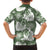 Sage Green Aloha Hawaii Family Matching Short Sleeve Bodycon Dress and Hawaiian Shirt Monstera Hibiscus Plumeria Seamless Vibes - Polynesian Pride