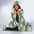 Sage Green Aloha Hawaii Hooded Blanket Monstera Hibiscus Plumeria Seamless Vibes - Polynesian Pride