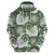 Sage Green Aloha Hawaii Hoodie Monstera Hibiscus Plumeria Seamless Vibes - Polynesian Pride