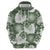 Sage Green Aloha Hawaii Hoodie Monstera Hibiscus Plumeria Seamless Vibes - Polynesian Pride