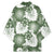Sage Green Aloha Hawaii Kimono Monstera Hibiscus Plumeria Seamless Vibes - Polynesian Pride
