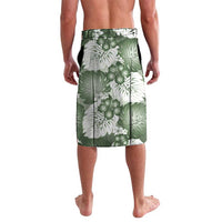 Sage Green Aloha Hawaii Lavalava Monstera Hibiscus Plumeria Seamless Vibes - Polynesian Pride