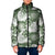 Sage Green Aloha Hawaii Padded Jacket Monstera Hibiscus Plumeria Seamless Vibes - Polynesian Pride