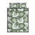 Sage Green Aloha Hawaii Quilt Bed Set Monstera Hibiscus Plumeria Seamless Vibes - Polynesian Pride