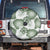 Sage Green Aloha Hawaii Spare Tire Cover Monstera Hibiscus Plumeria Seamless Vibes - Polynesian Pride