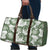 Sage Green Aloha Hawaii Travel Bag Monstera Hibiscus Plumeria Seamless Vibes - Polynesian Pride