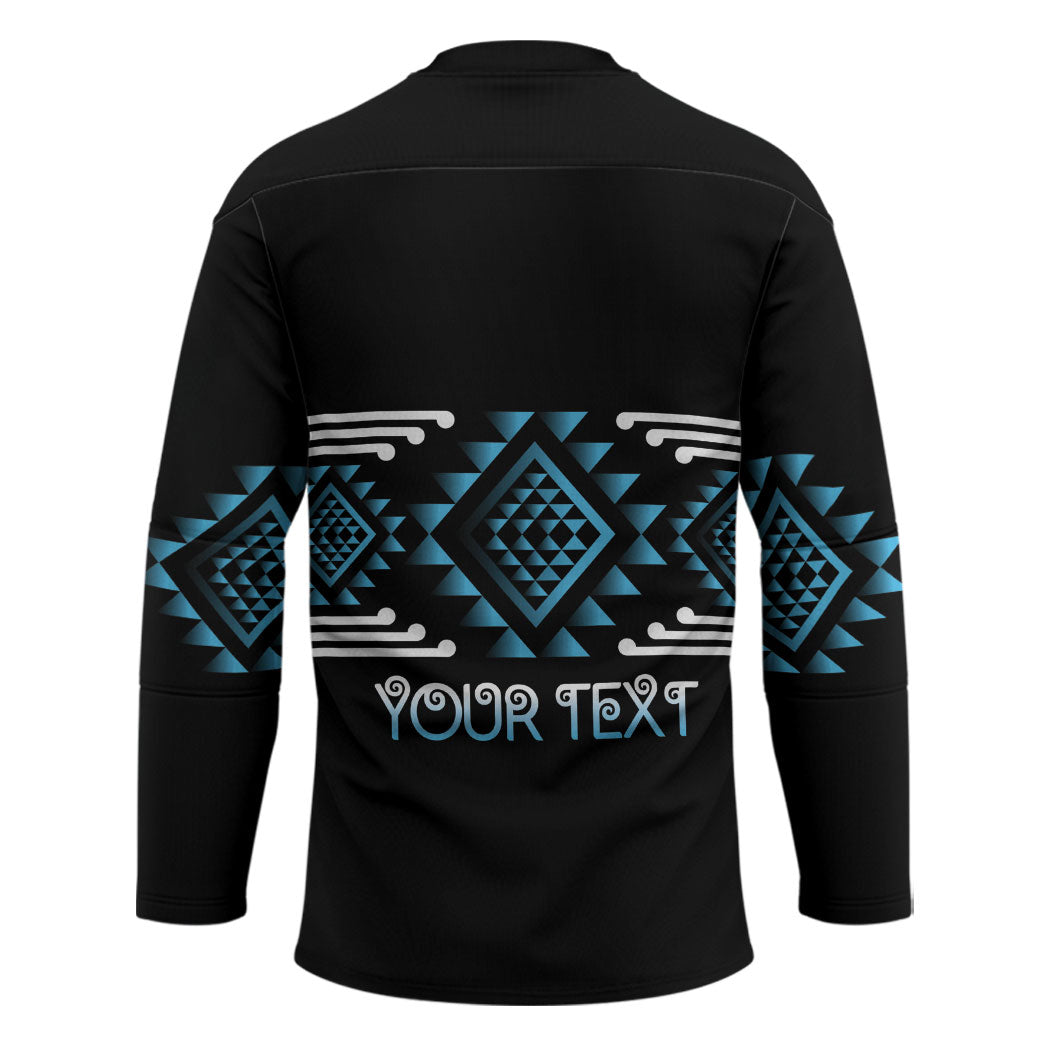 Aotearoa Atua Ranginui Personalised Hockey Jersey Maori Sky Father Taniko Motifs LT14 - Polynesian Pride