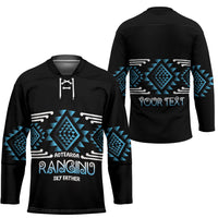 Aotearoa Atua Ranginui Personalised Hockey Jersey Maori Sky Father Taniko Motifs LT14 - Polynesian Pride