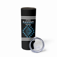 Aotearoa Atua Ranginui Personalised Skinny Tumbler Maori Sky Father Taniko Motifs LT14 - Polynesian Pride
