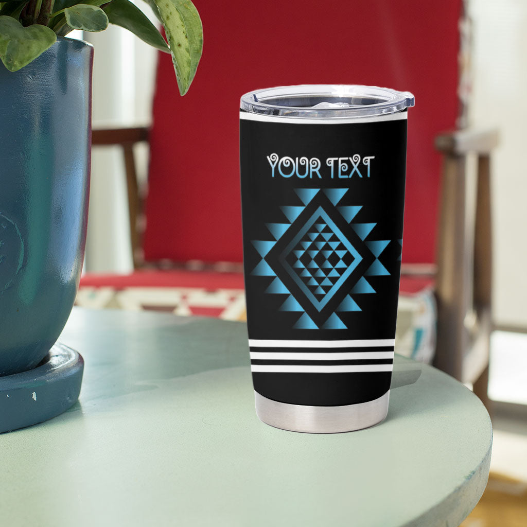 Aotearoa Atua Ranginui Personalised Tumbler Cup Maori Sky Father Taniko Motifs LT14 - Polynesian Pride