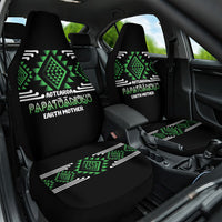 Aotearoa Atua Papatuanuku Car Seat Cover Maori Earth Mother Taniko Motifs LT14 One Size Green - Polynesian Pride