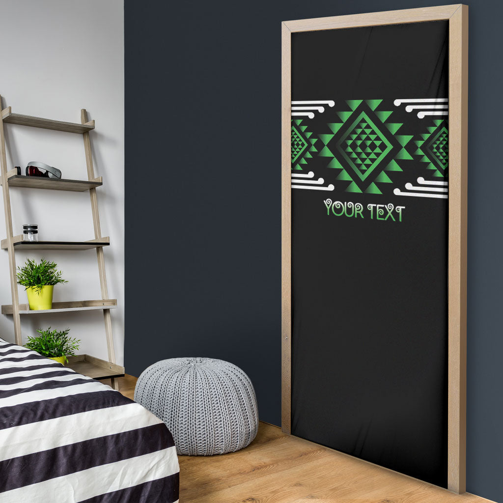 Aotearoa Atua Papatuanuku Personalised Door Cover Maori Earth Mother Taniko Motifs LT14 - Polynesian Pride