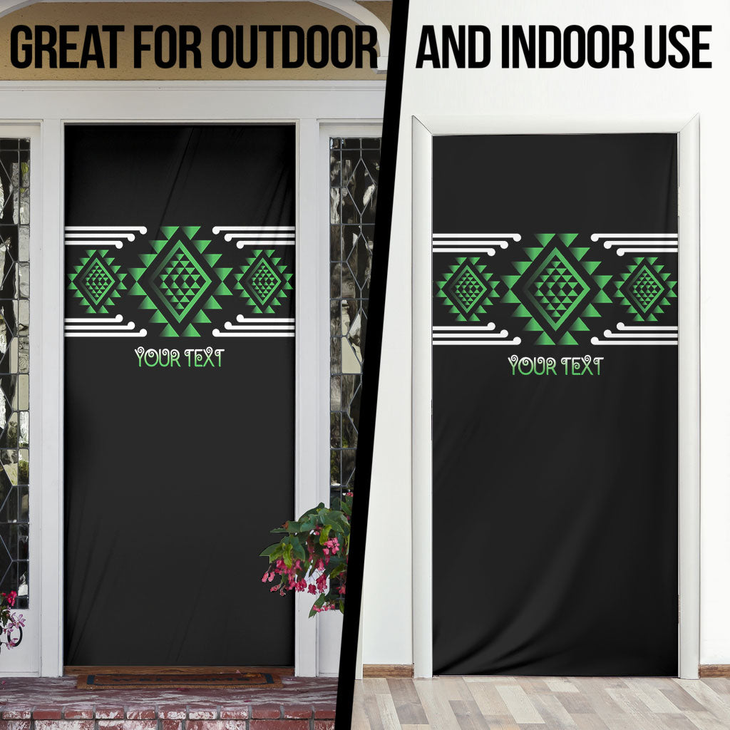 Aotearoa Atua Papatuanuku Personalised Door Cover Maori Earth Mother Taniko Motifs LT14 - Polynesian Pride