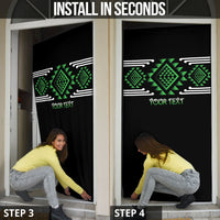 Aotearoa Atua Papatuanuku Personalised Door Cover Maori Earth Mother Taniko Motifs LT14 - Polynesian Pride