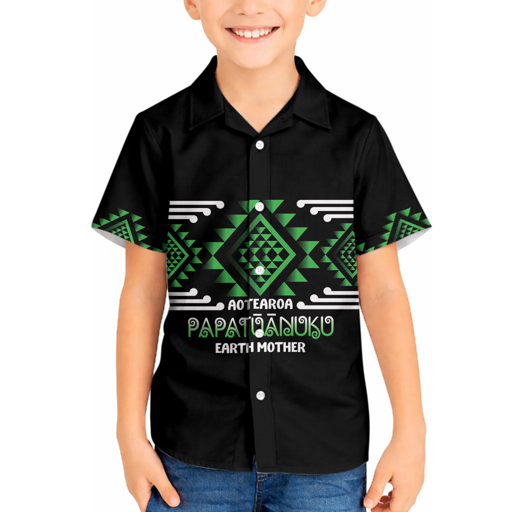 Aotearoa Atua Papatuanuku Personalised Hawaiian Shirt Maori Earth Mother Taniko Motifs LT14 - Polynesian Pride