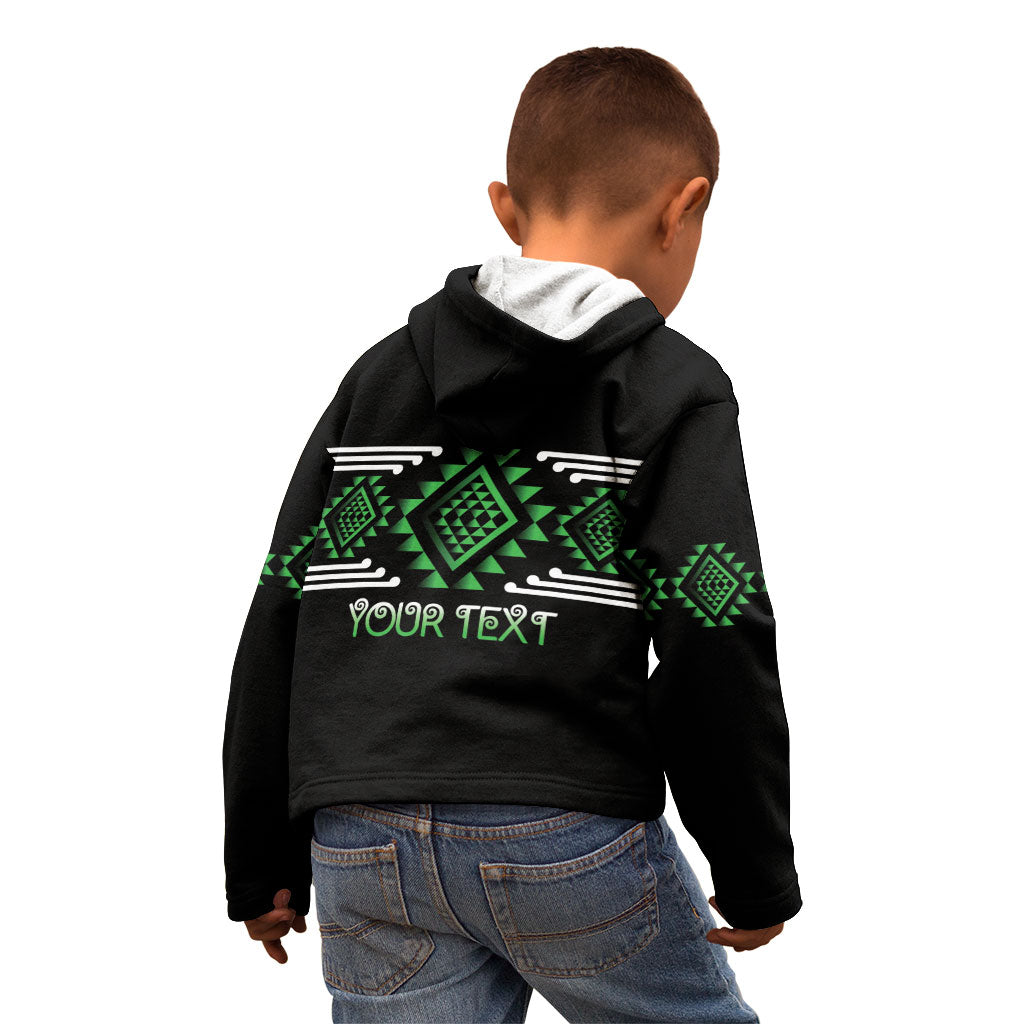 Aotearoa Atua Papatuanuku Personalised Kid Hoodie Maori Earth Mother Taniko Motifs LT14 - Polynesian Pride