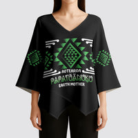 Aotearoa Atua Papatuanuku Personalised Kimono Sleeve Blouse Maori Earth Mother Taniko Motifs LT14 - Polynesian Pride