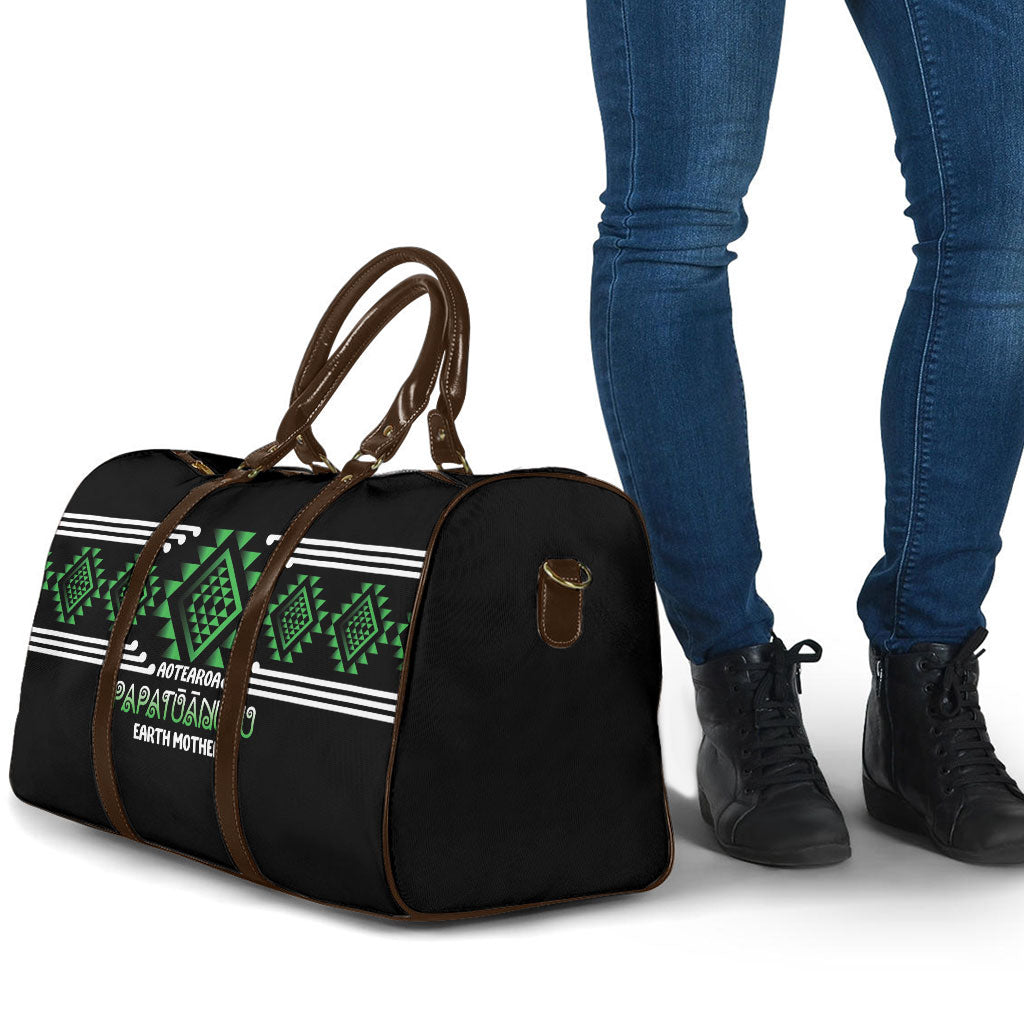 Aotearoa Atua Papatuanuku Travel Bag Maori Earth Mother Taniko Motifs LT14 - Polynesian Pride