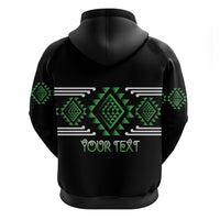 Aotearoa Atua Papatuanuku Personalised Zip Hoodie Maori Earth Mother Taniko Motifs LT14 - Polynesian Pride