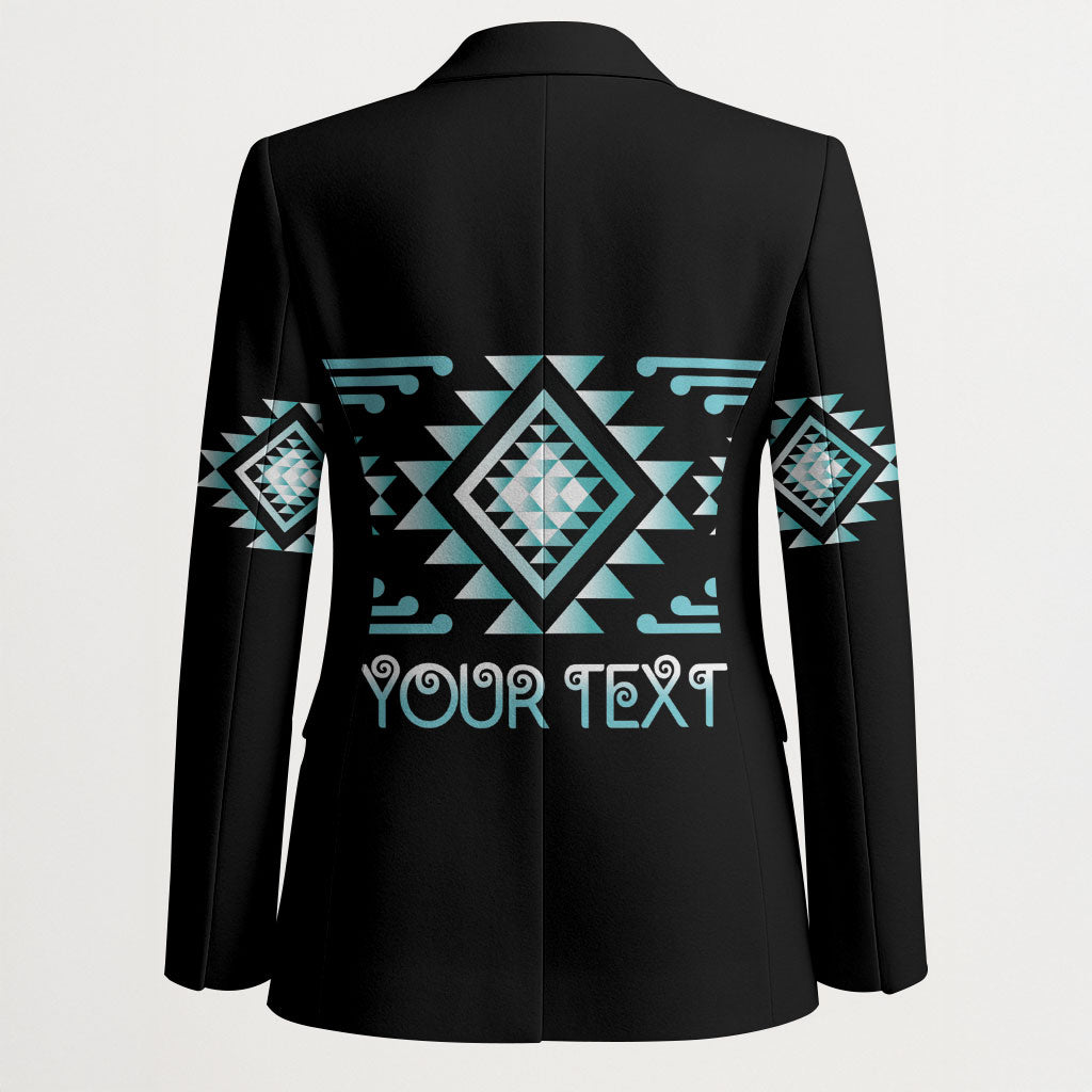 Aotearoa Atua Tangaroa Personalised Blazer Maori God Of The Sea Taniko Motifs LT14 - Polynesian Pride