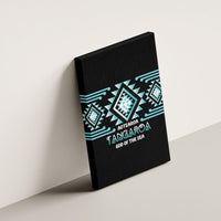 Aotearoa Atua Tangaroa Canvas Wall Art Maori God Of The Sea Taniko Motifs LT14 - Polynesian Pride