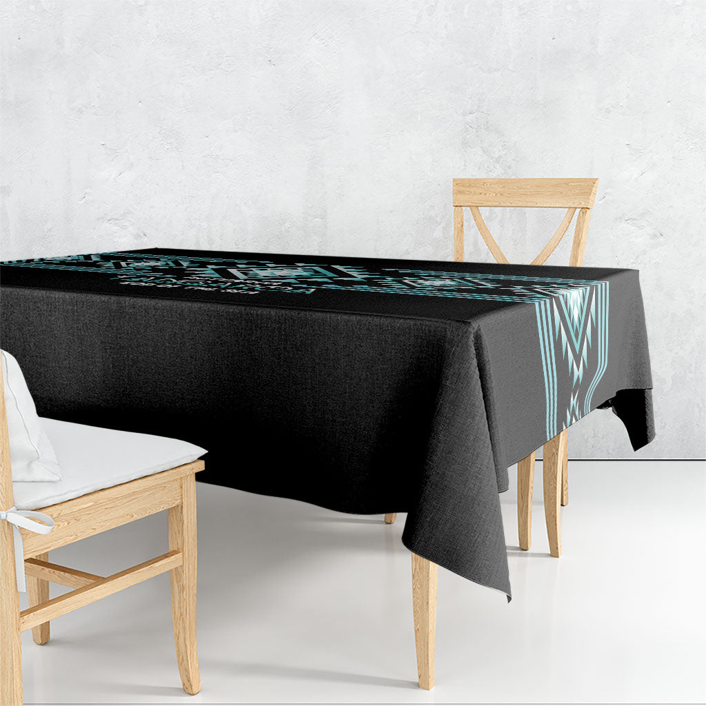Aotearoa Atua Tangaroa Tablecloth Maori God Of The Sea Taniko Motifs LT14 - Polynesian Pride
