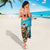 Hawaii Christmas Sarong Mele Kalikimaka Poinsettia Lei Polynesian - Blue
