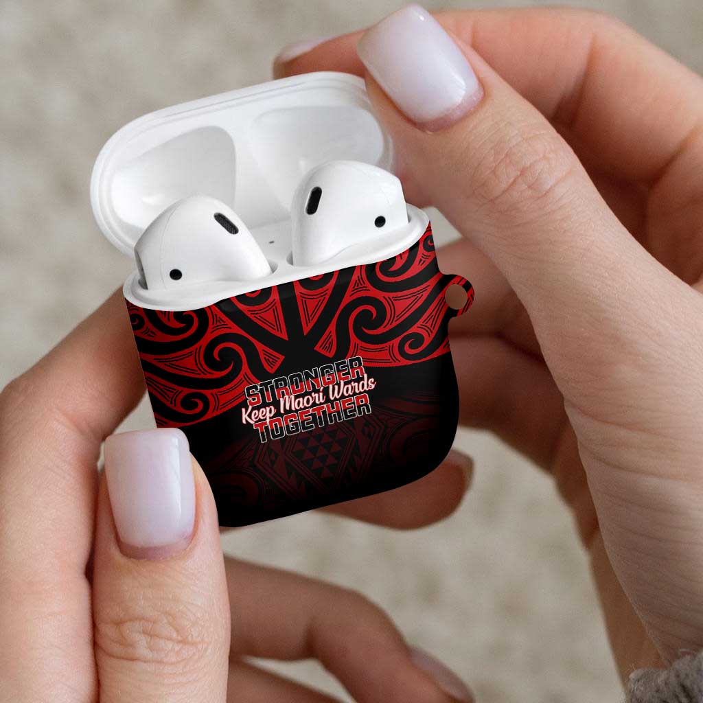 Keep Maori Wards New Zealand AirPods Case Stronger Together Aotearoa Taniko - Polynesian Pride