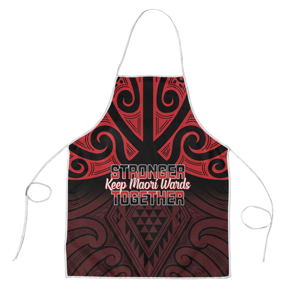 Keep Maori Wards New Zealand Apron Stronger Together Aotearoa Taniko - Polynesian Pride