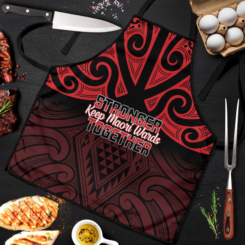 Keep Maori Wards New Zealand Apron Stronger Together Aotearoa Taniko - Polynesian Pride