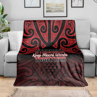 Keep Maori Wards New Zealand Blanket Stronger Together Aotearoa Taniko - Polynesian Pride