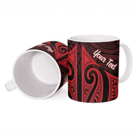 Personalised Keep Maori Wards New Zealand Ceramic Mug Stronger Together Aotearoa Taniko - Polynesian Pride