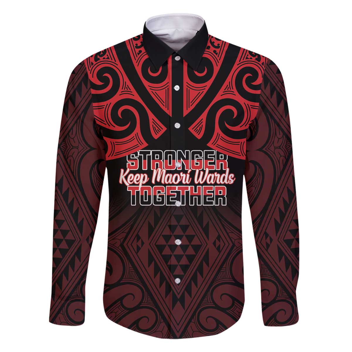 Personalised Keep Maori Wards New Zealand Family Matching Off The Shoulder Long Sleeve Dress and Hawaiian Shirt Stronger Together Aotearoa Taniko - Polynesian Pride