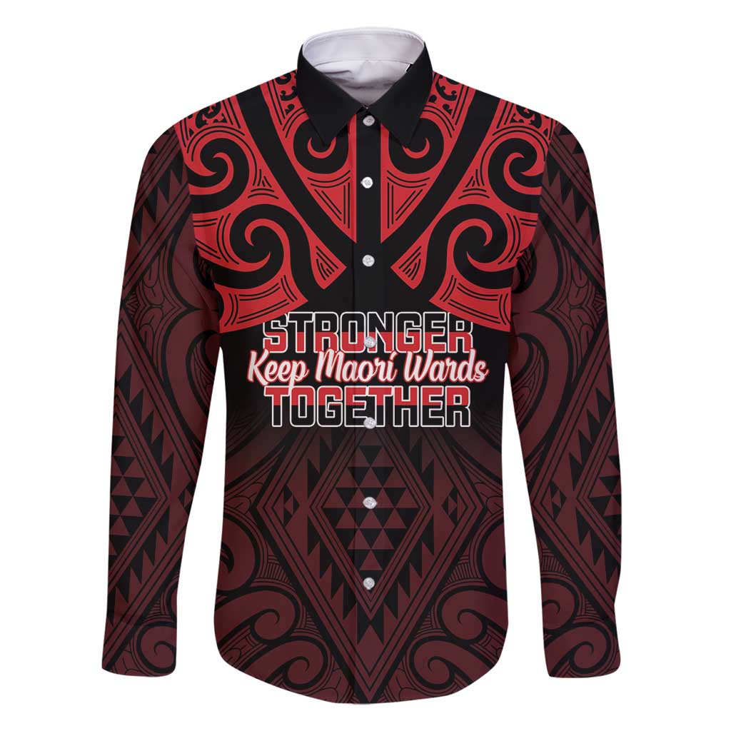 Personalised Keep Maori Wards New Zealand Family Matching Tank Maxi Dress and Hawaiian Shirt Stronger Together Aotearoa Taniko - Polynesian Pride
