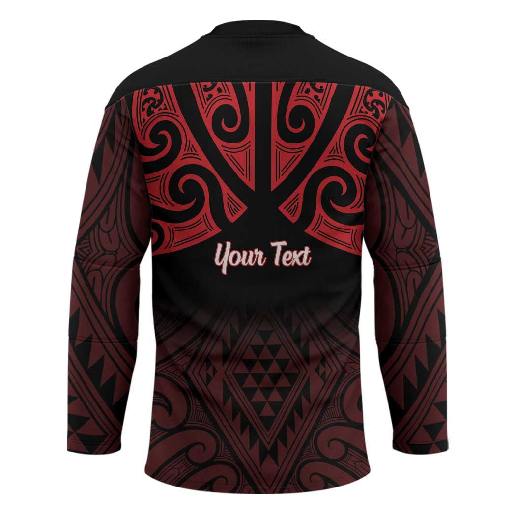 Personalised Keep Maori Wards New Zealand Hockey Jersey Stronger Together Aotearoa Taniko - Polynesian Pride
