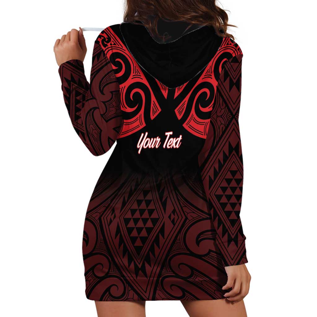 Personalised Keep Maori Wards New Zealand Hoodie Dress Stronger Together Aotearoa Taniko - Polynesian Pride