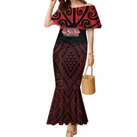 Personalised Keep Maori Wards New Zealand Mermaid Dress Stronger Together Aotearoa Taniko - Polynesian Pride