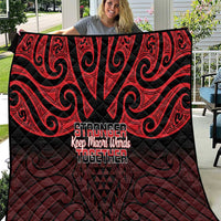 Keep Maori Wards New Zealand Quilt Stronger Together Aotearoa Taniko - Polynesian Pride