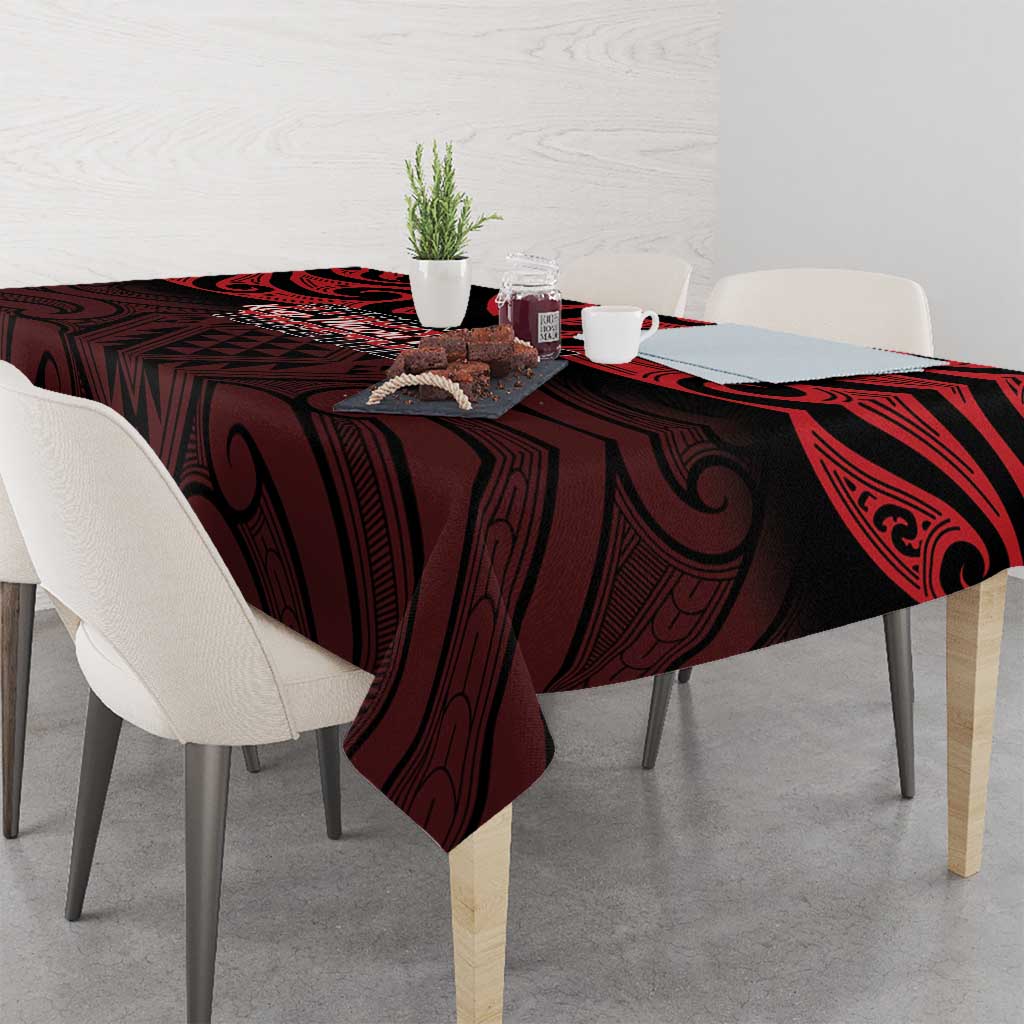 Keep Maori Wards New Zealand Tablecloth Stronger Together Aotearoa Taniko - Polynesian Pride