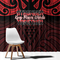 Keep Maori Wards New Zealand Window Curtain Stronger Together Aotearoa Taniko - Polynesian Pride