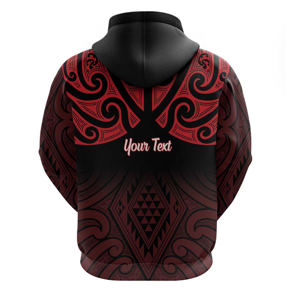 Personalised Keep Maori Wards New Zealand Zip Hoodie Stronger Together Aotearoa Taniko - Polynesian Pride