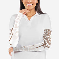 New Zealand Manta Ray Tattoo Arm Sleeves Aotearoa Maori Haehae Beige - Polynesian Pride