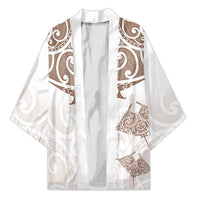 New Zealand Manta Ray Tattoo Kimono Aotearoa Maori Haehae Beige - Polynesian Pride