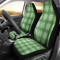Green Hawaiian Quilt Car Seat Cover Hawaii Pineapple Monstera Palaka Motifs - Polynesian Pride