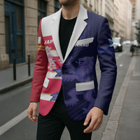 Japan and Scotland Rugby Custom Blazer Brave Blossoms Scottish Thistle Together LT14 - Polynesian Pride