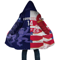 Japan and Scotland Rugby Custom Cloak Brave Blossoms Scottish Thistle Together LT14 Unisex Multicolor - Polynesian Pride