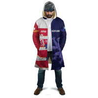 Japan and Scotland Rugby Custom Cloak Brave Blossoms Scottish Thistle Together LT14 - Polynesian Pride