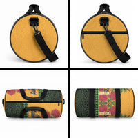 Personalized Hawaii Akohekohe Ohia Lehua Duffle Bag Crested Honeycreeper Kakau Hawaiian Pattern LT14 - Polynesian Pride
