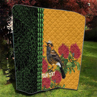 Personalized Hawaii Akohekohe Ohia Lehua Quilt Crested Honeycreeper Kakau Hawaiian Pattern LT14 - Polynesian Pride