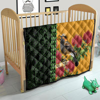 Personalized Hawaii Akohekohe Ohia Lehua Quilt Crested Honeycreeper Kakau Hawaiian Pattern LT14 - Polynesian Pride